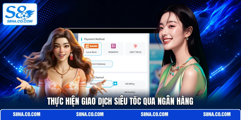 Thực hiện giao dịch siêu tốc qua ngân hàng